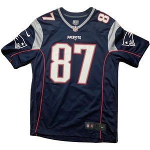 Nike NFL New England Patriots Rob Gronkowski #87 On Field Jersey Adult M Navy